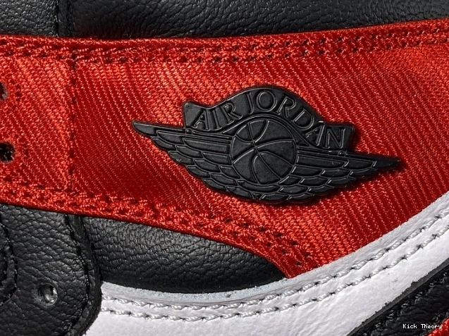 Kick Theory Retro 1 Black Satin Jordan Toe CD0461-016 High Air 0702